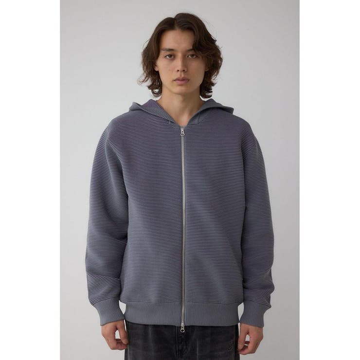 ミックスカラーリップル編みニットパーカー | AZUL BY MOUSSY | 詳細画像33 