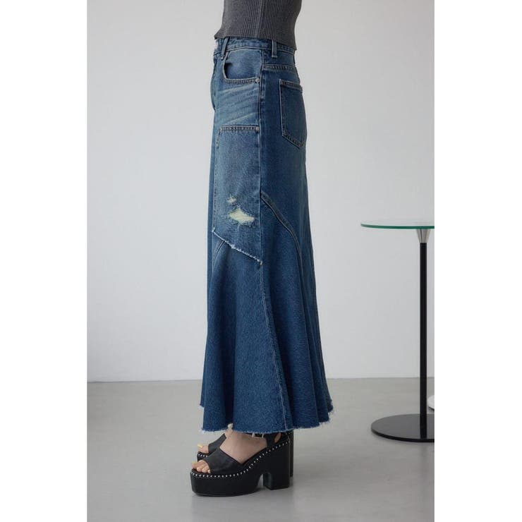 AZUL DENIM ダメージマーメイドスカート | AZUL BY MOUSSY | 詳細画像20 