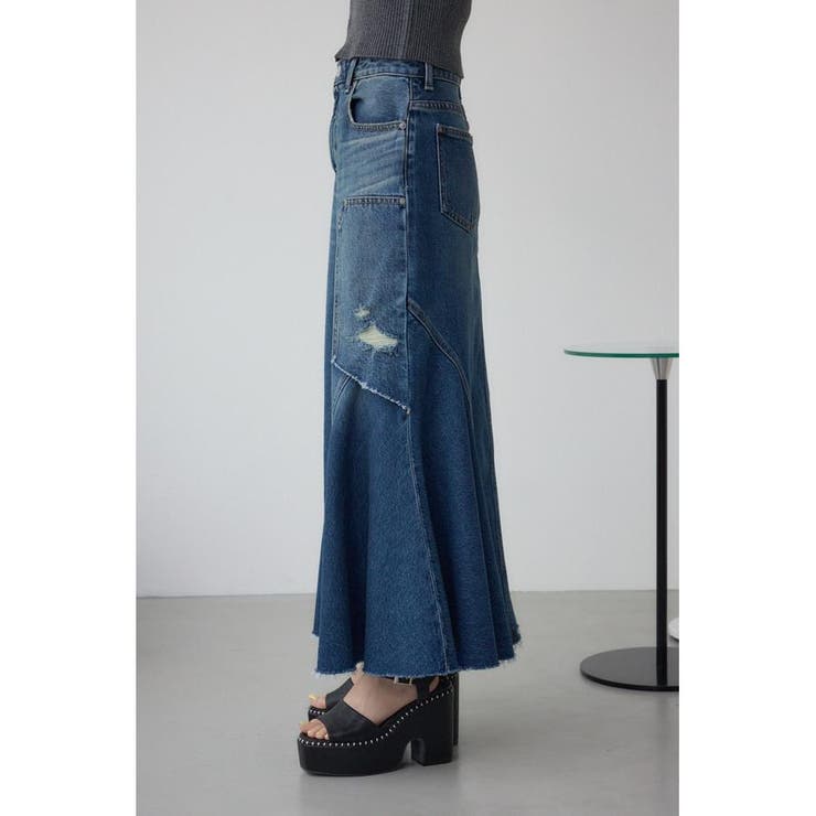 AZUL DENIM ダメージマーメイドスカート | AZUL BY MOUSSY | 詳細画像20 