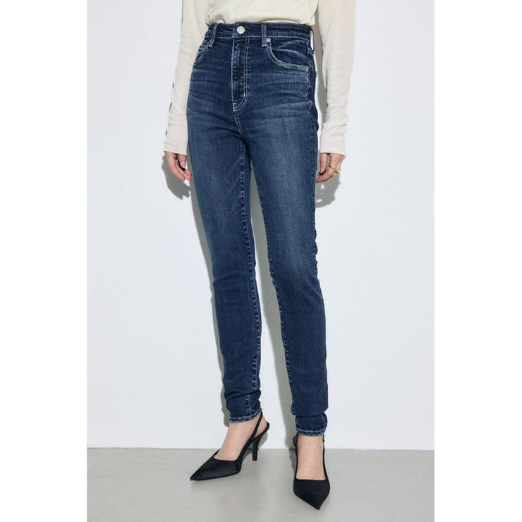 BLU | AZUL DENIM ジャストウエストスキニーデニム | AZUL BY MOUSSY
