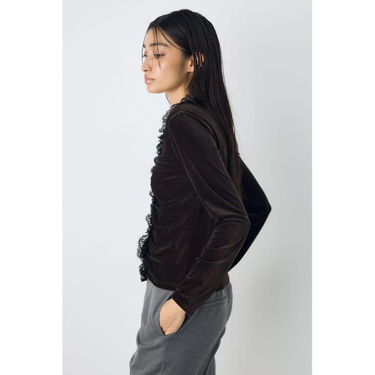 ベロアフロントシャーリングトップス | AZUL BY MOUSSY | 詳細画像9 