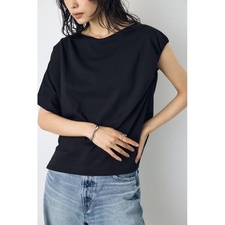 アシンメトリードレープトップス | AZUL BY MOUSSY | 詳細画像10 