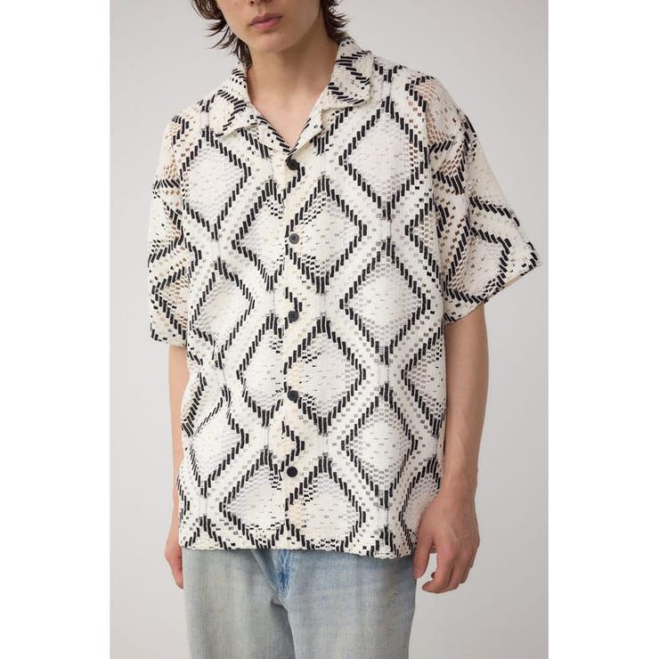 アソートデザインメッシュシャツ | AZUL BY MOUSSY | 詳細画像12 