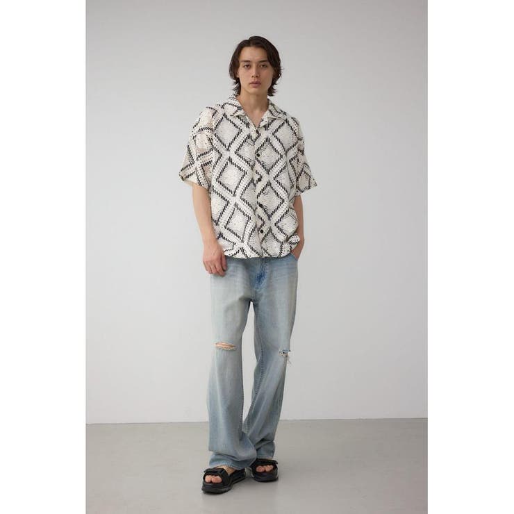 アソートデザインメッシュシャツ | AZUL BY MOUSSY | 詳細画像19 