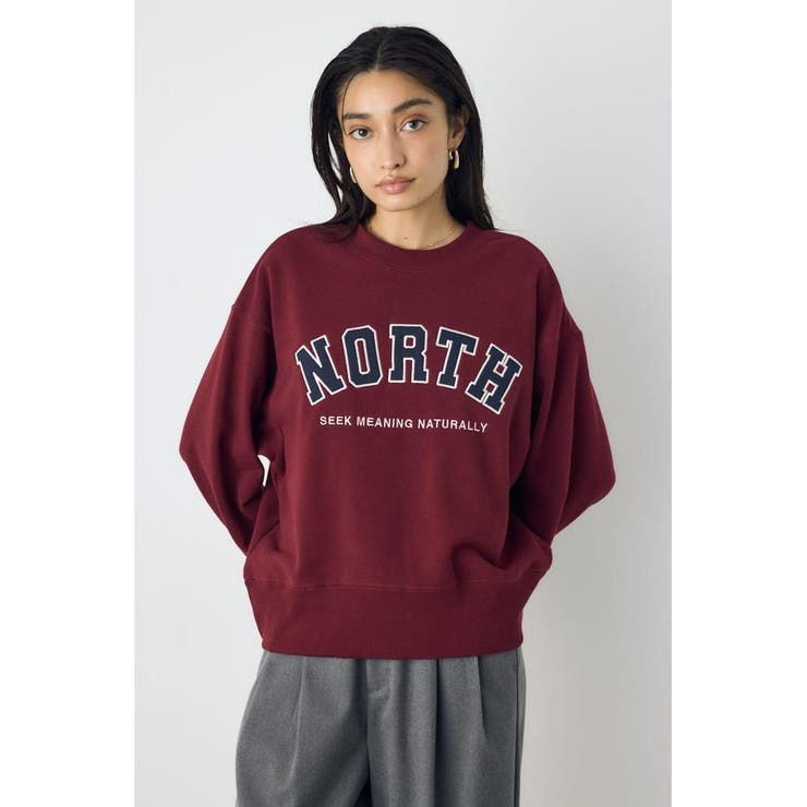 カレッジワッペンロゴ裏毛トップス | AZUL BY MOUSSY | 詳細画像18 