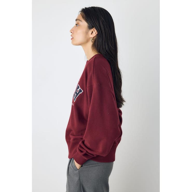 カレッジワッペンロゴ裏毛トップス | AZUL BY MOUSSY | 詳細画像20 