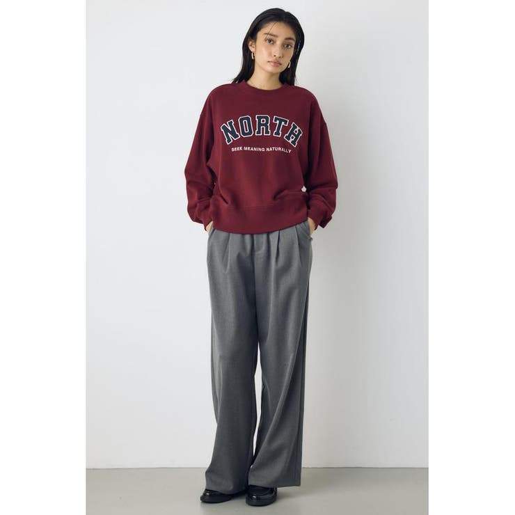 カレッジワッペンロゴ裏毛トップス | AZUL BY MOUSSY | 詳細画像22 