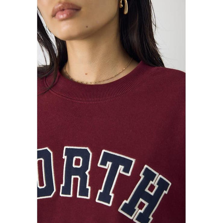 カレッジワッペンロゴ裏毛トップス | AZUL BY MOUSSY | 詳細画像24 