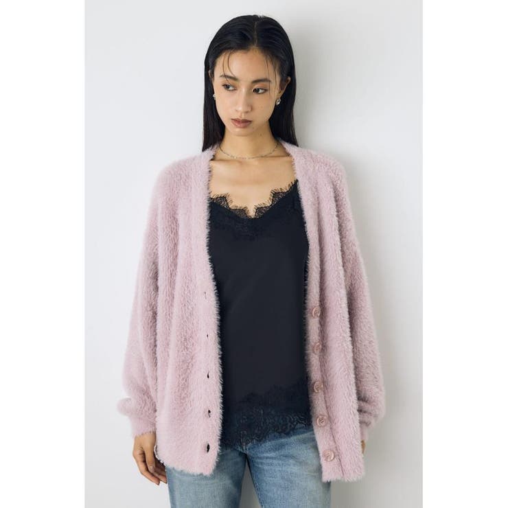 モヘヤライクニットカーディガン | AZUL BY MOUSSY | 詳細画像15 