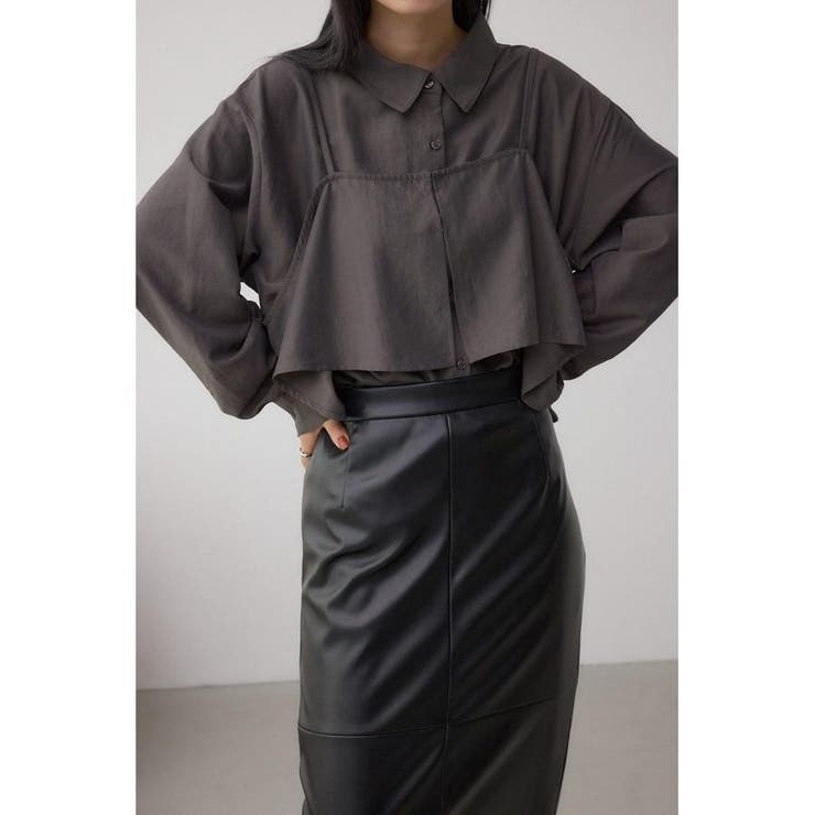 C.GRY | ビスチェレイヤードシャツ | AZUL BY MOUSSY