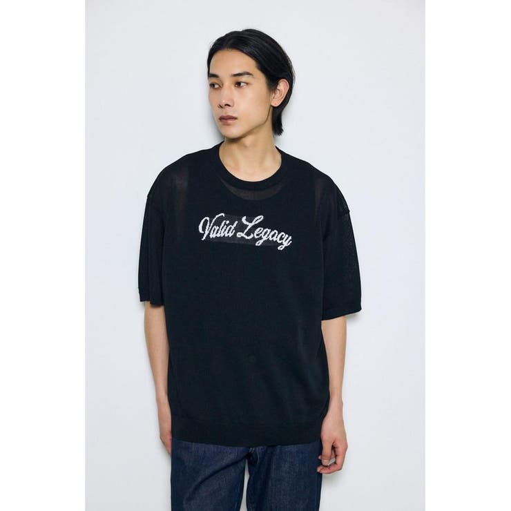 フロントロゴ半袖サマーニット | AZUL BY MOUSSY | 詳細画像2 