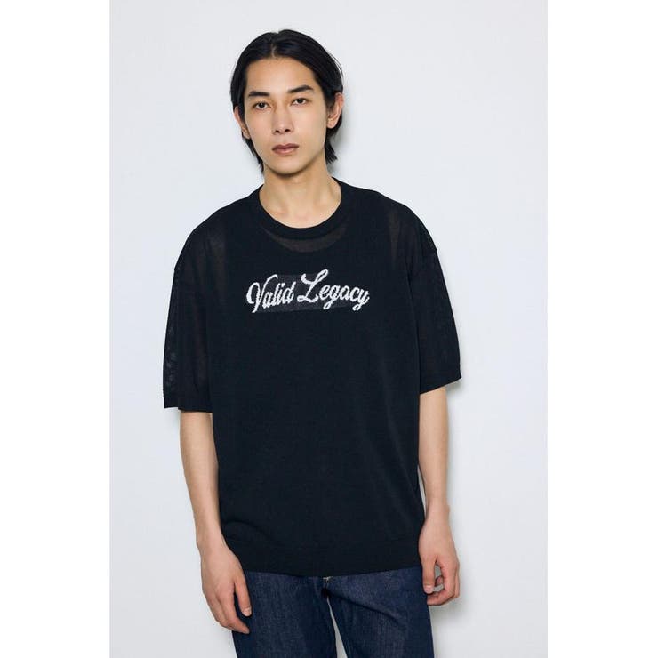 フロントロゴ半袖サマーニット | AZUL BY MOUSSY | 詳細画像3 