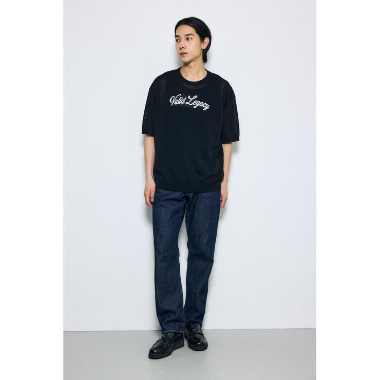フロントロゴ半袖サマーニット | AZUL BY MOUSSY | 詳細画像4 