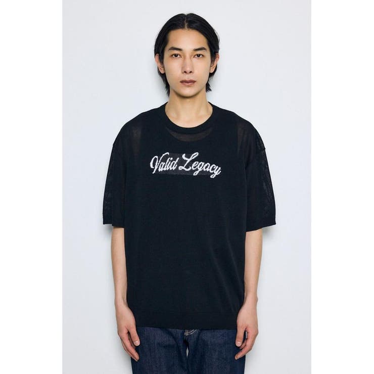 フロントロゴ半袖サマーニット | AZUL BY MOUSSY | 詳細画像5 