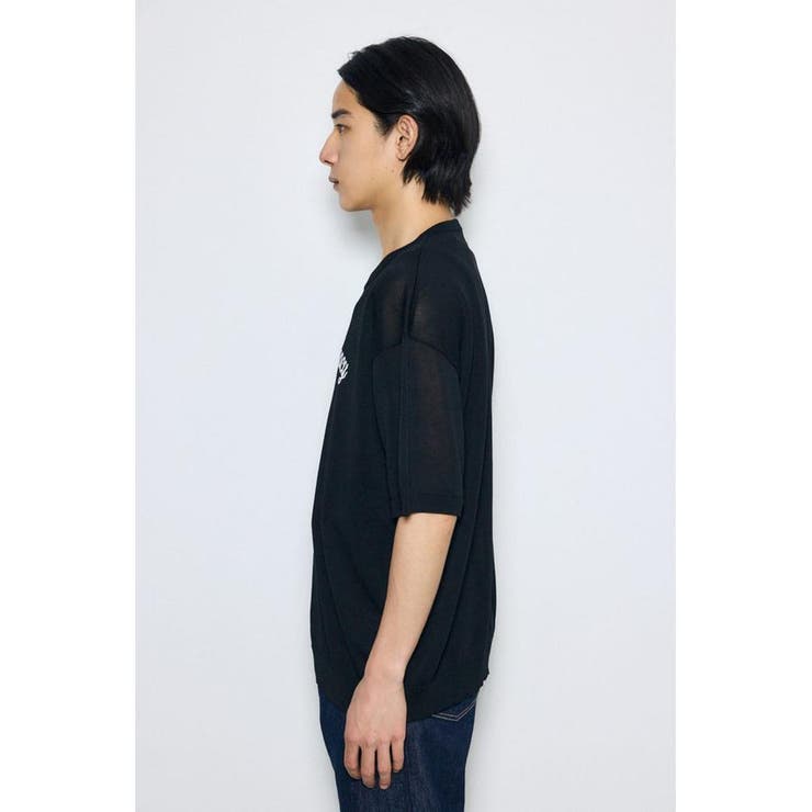 フロントロゴ半袖サマーニット | AZUL BY MOUSSY | 詳細画像6 