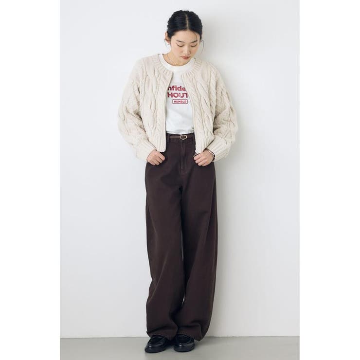 ダブルジップニットカーディガン | AZUL BY MOUSSY | 詳細画像6 