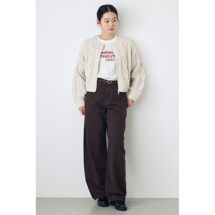 ダブルジップニットカーディガン | AZUL BY MOUSSY | 詳細画像7 