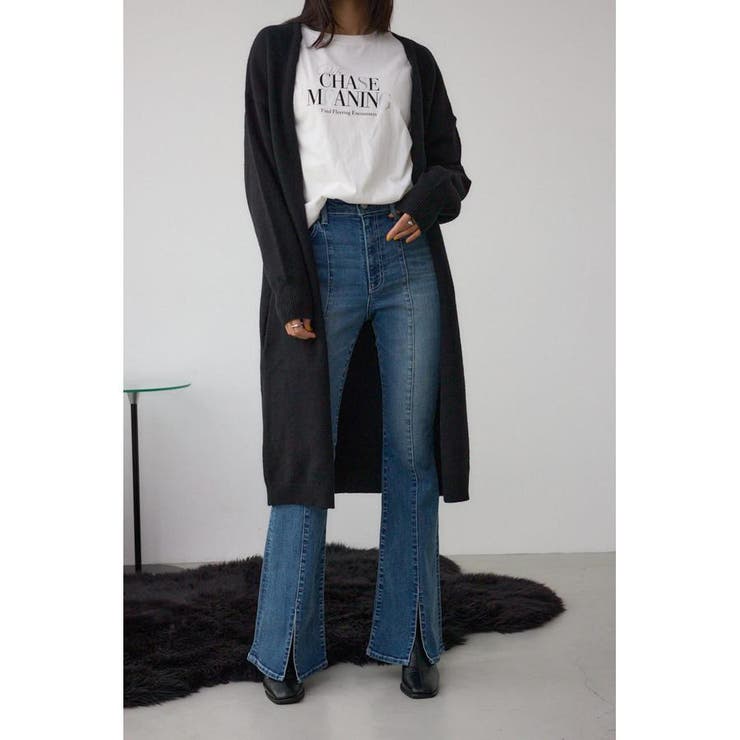 ニットロングカーディガン | AZUL BY MOUSSY | 詳細画像1 