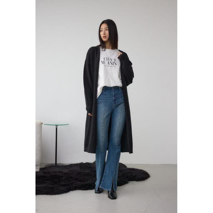 ニットロングカーディガン | AZUL BY MOUSSY | 詳細画像4 