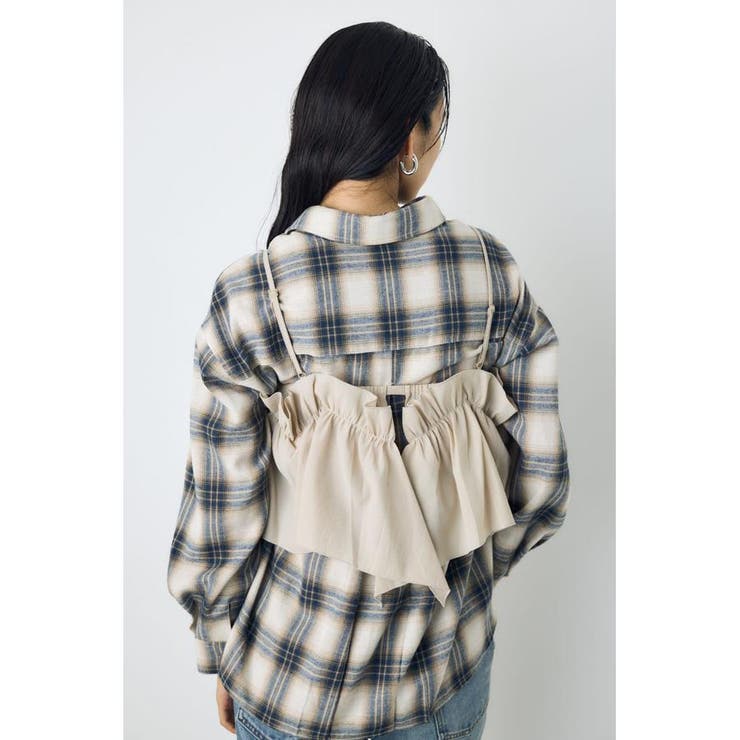 ギャザーフリルキャミソールビスチェ | AZUL BY MOUSSY | 詳細画像23 