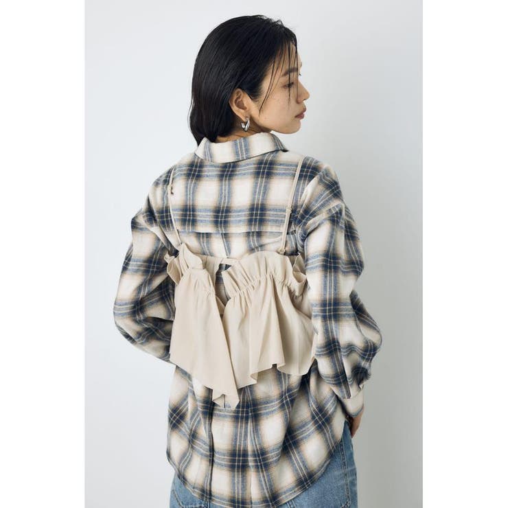 ギャザーフリルキャミソールビスチェ | AZUL BY MOUSSY | 詳細画像24 