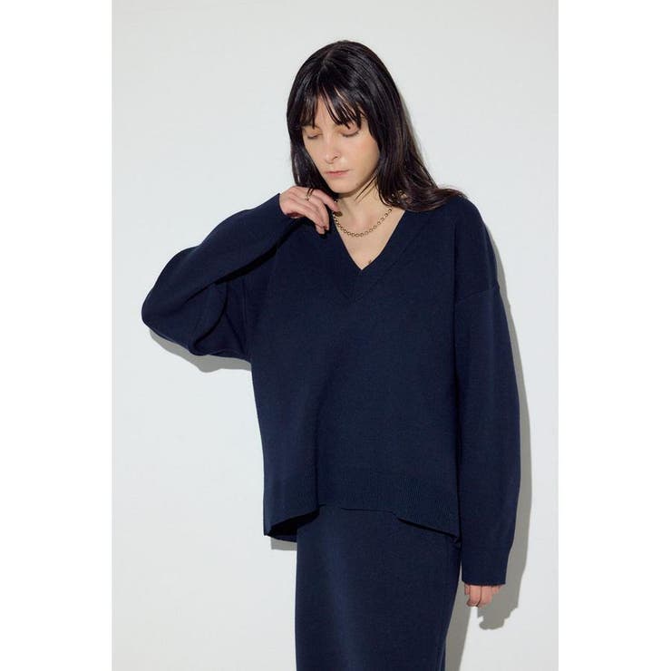 スウェットライクVネックニット | AZUL BY MOUSSY | 詳細画像18 