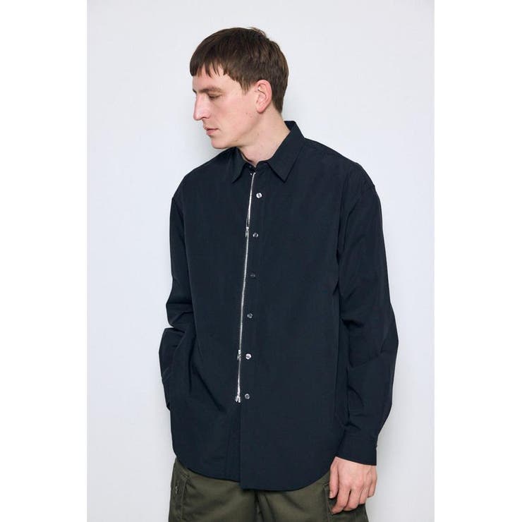 ジップアップ長袖シャツ | AZUL BY MOUSSY | 詳細画像15 