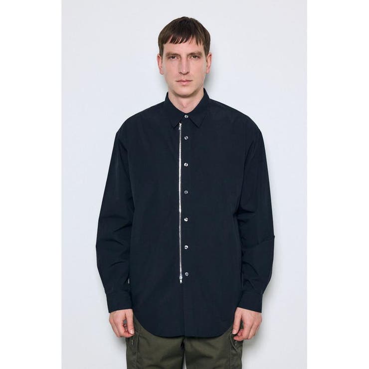 ジップアップ長袖シャツ | AZUL BY MOUSSY | 詳細画像17 