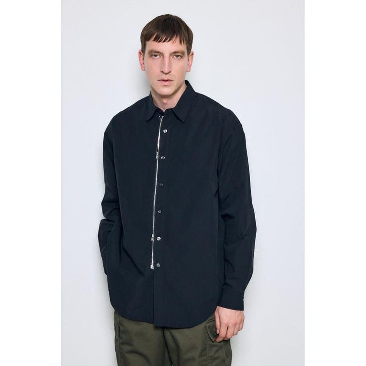 ジップアップ長袖シャツ | AZUL BY MOUSSY | 詳細画像14 