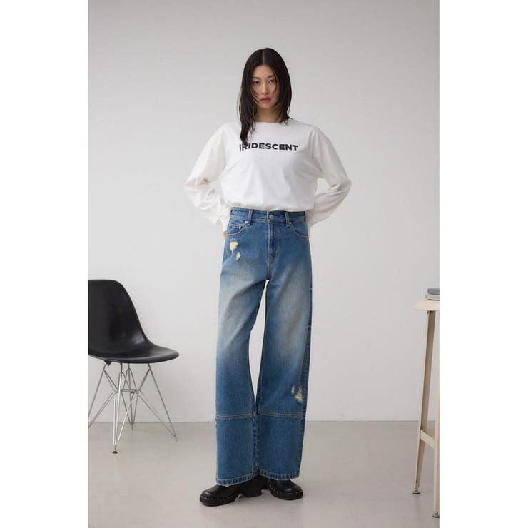 スタッズロゴロングスリーブTシャツ | AZUL BY MOUSSY | 詳細画像4 