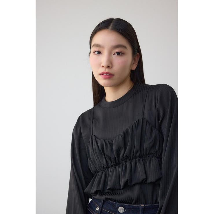 バルーンビスチェレイヤードセットブラウス | AZUL BY MOUSSY | 詳細画像16 