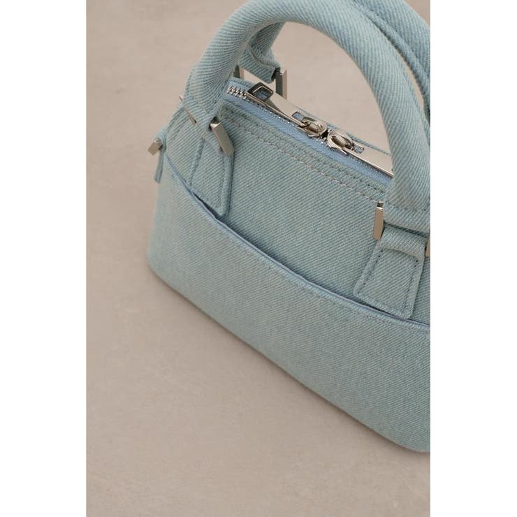 デニムミニダブルジッパーバッグ | AZUL BY MOUSSY | 詳細画像10 