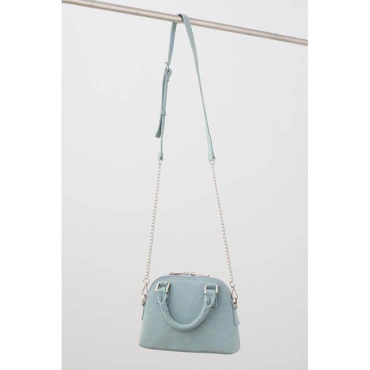 デニムミニダブルジッパーバッグ | AZUL BY MOUSSY | 詳細画像6 