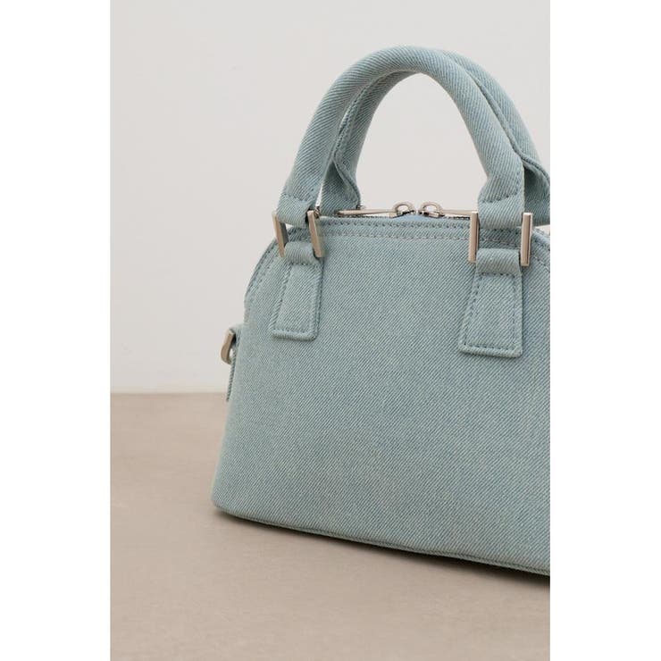 デニムミニダブルジッパーバッグ | AZUL BY MOUSSY | 詳細画像8 