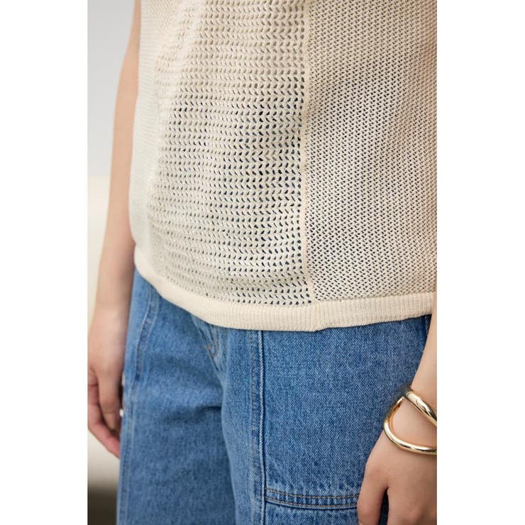 メッシュコンビニットタンク | AZUL BY MOUSSY | 詳細画像11