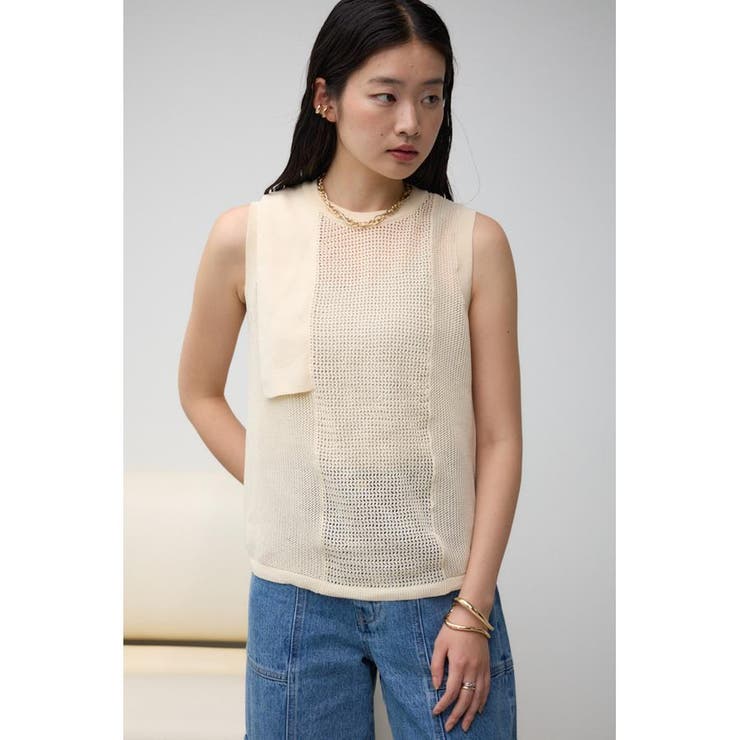 メッシュコンビニットタンク | AZUL BY MOUSSY | 詳細画像2