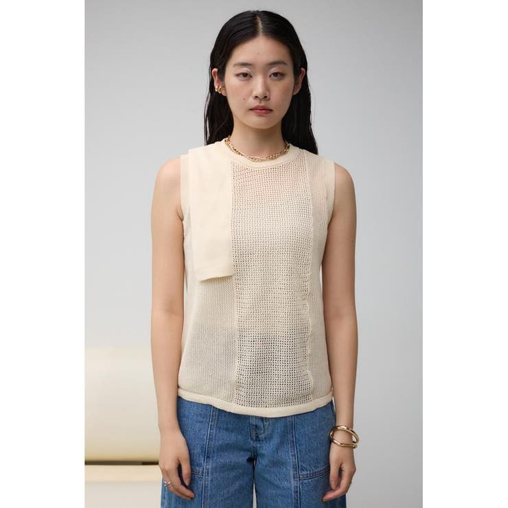 メッシュコンビニットタンク | AZUL BY MOUSSY | 詳細画像4