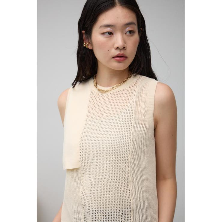 メッシュコンビニットタンク | AZUL BY MOUSSY | 詳細画像1