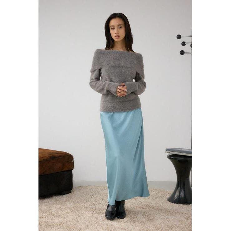 VENUSナローサテンスカート | AZUL BY MOUSSY | 詳細画像24 