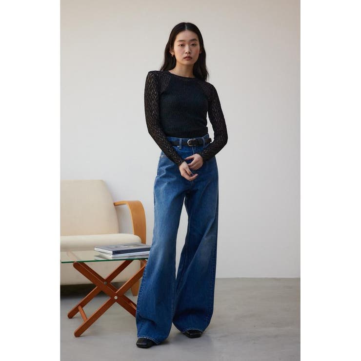 カットレース長袖トップス[品番：AZLW0021806]｜AZUL BY MOUSSY 
