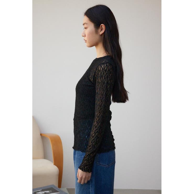カットレース長袖トップス[品番：AZLW0021806]｜AZUL BY MOUSSY
