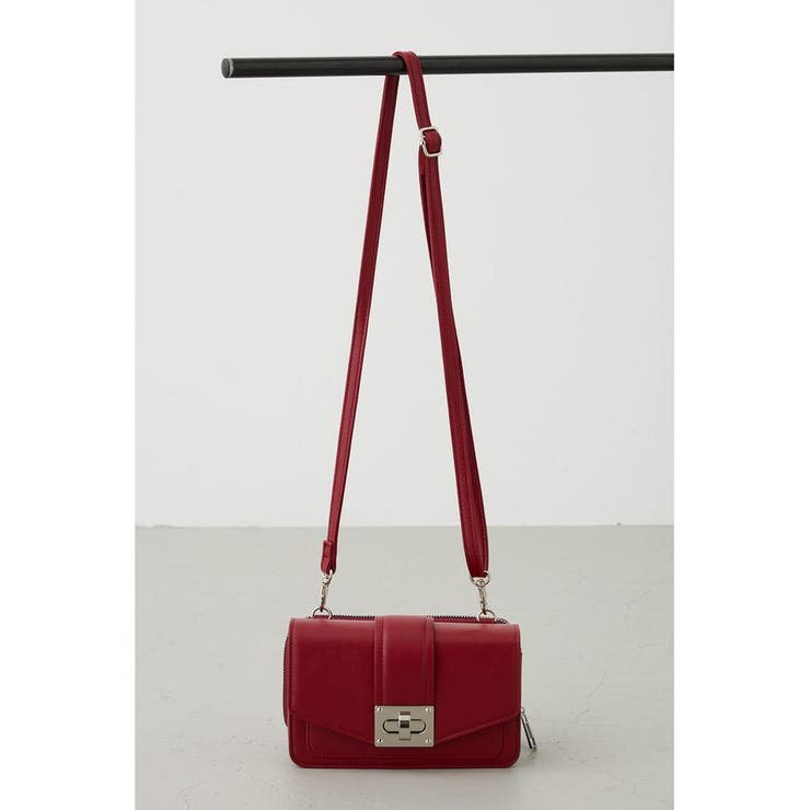 RED | ターンロックフラップウォレットバッグ | AZUL BY MOUSSY