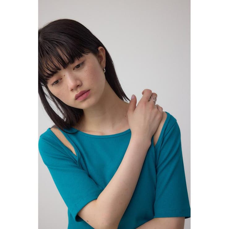 デザインネックショートTシャツ | AZUL BY MOUSSY | 詳細画像30 