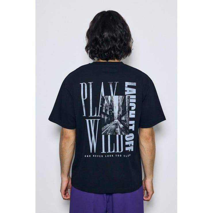バーティカルグラフィックTシャツ | AZUL BY MOUSSY | 詳細画像18 