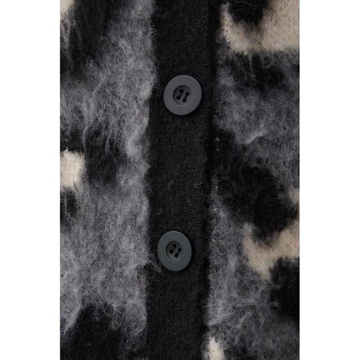 レオパードジャガードニットカーディガン[品番：AZLW0022805]｜AZUL BY