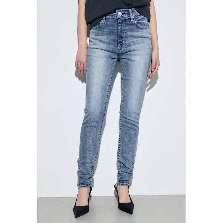 L/BLU1 | AZUL DENIM ジャストウエストスキニーデニム | AZUL BY MOUSSY