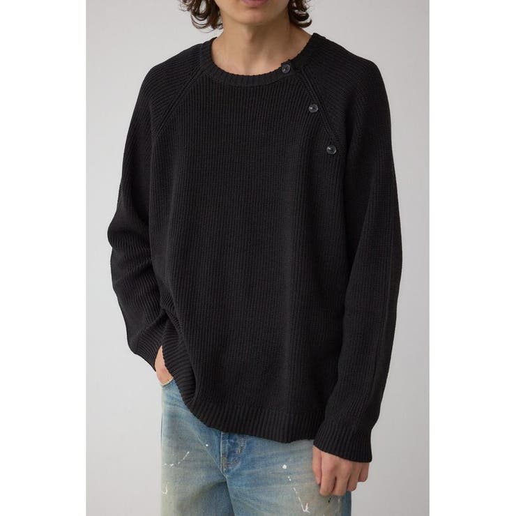 ショルダーボタンニットトップス | AZUL BY MOUSSY | 詳細画像1 