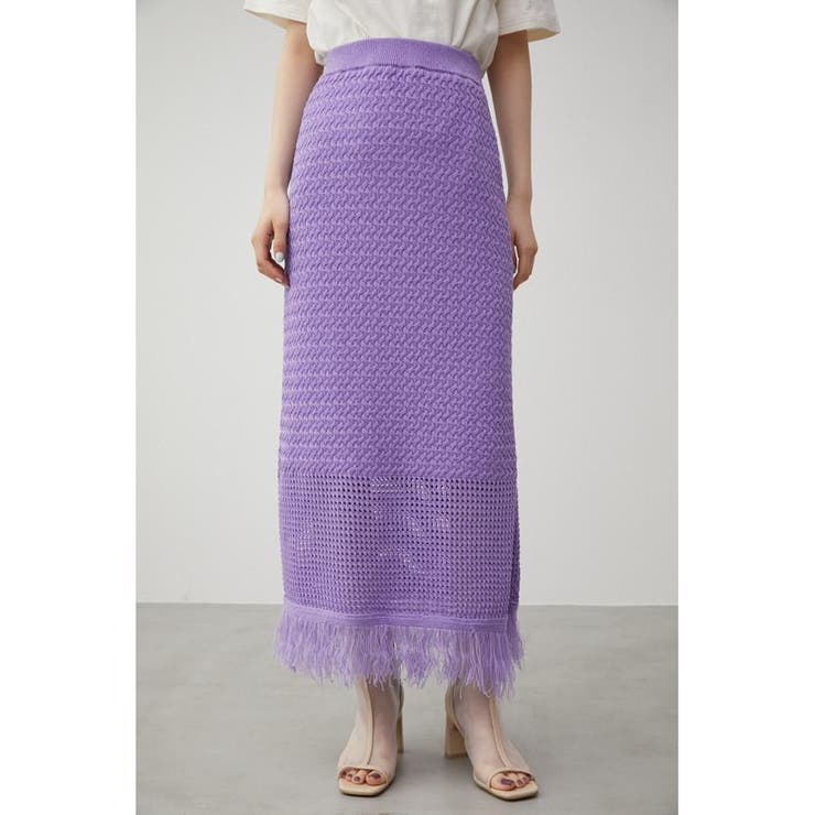 MESH CROCHET COMBI SKIRT | AZUL BY MOUSSY | 詳細画像12 