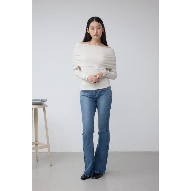 オフショルダーロングスリーブカットトップス | AZUL BY MOUSSY | 詳細画像4 