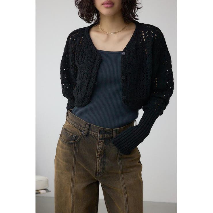 BLK | クロシェニットボレロ | AZUL BY MOUSSY